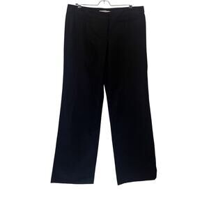 RED Valentino Black Linen Cotton Wide Leg Trouser Pants Women’s Sz 12 US , 48 IT